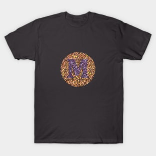 Letter M Ishihara Test T-Shirt